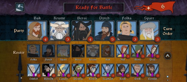Banner Saga 2's Survival Mode update brought in the ability to chose your combat team