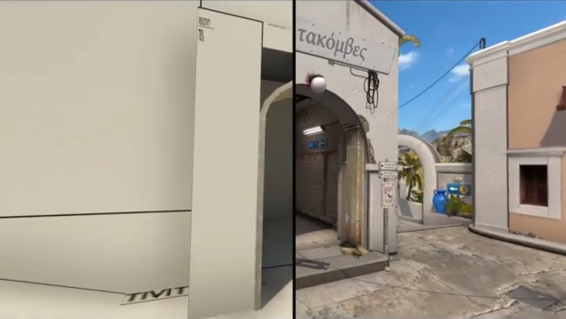 The making-off CS:GO's map Santorini