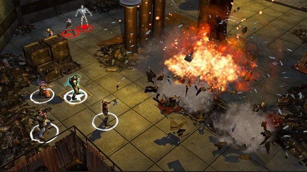 Wasteland 2 screenshot of the turn-based combat