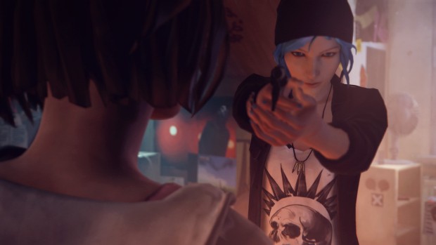 Life is Strange Max with a pistol
