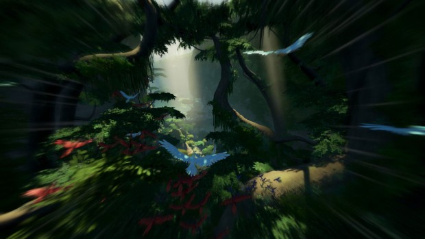 Lost Ember screenshot showing a bird in flight