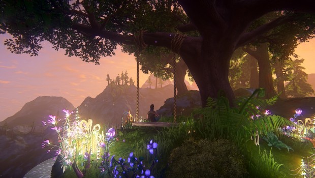 Screenshot from the canceled voxel mmo Landmark