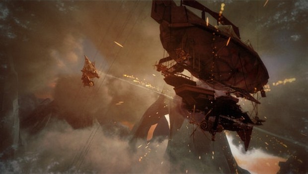 Guns of Icarus Online screenshot of a airship battle