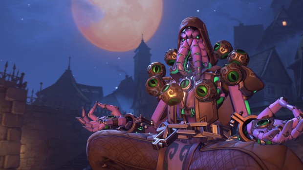 Overwatch screenshot of Zenyatta's cultist skin