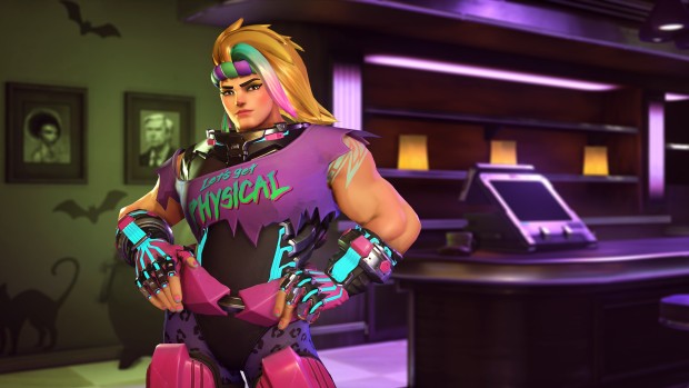 Overwatch Halloween Terror screenshot of Totally 80s Zarya