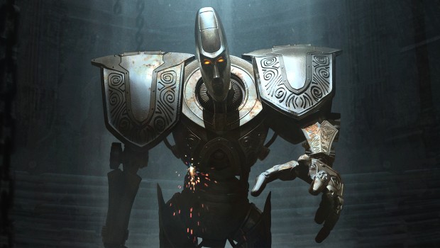 The Elder Scrolls: Legends' Return to Clockwork City artwork for a golem