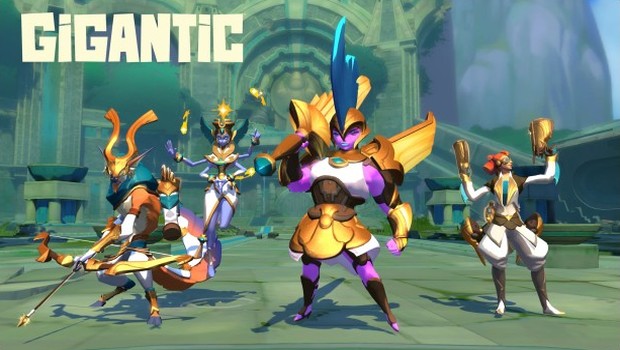 Gigantic's Eternal Dawn update golden skins screenshot