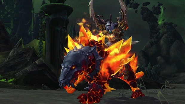 Heroes of the Storm Primal Flamesaber mount that's coming to World of Warcraft