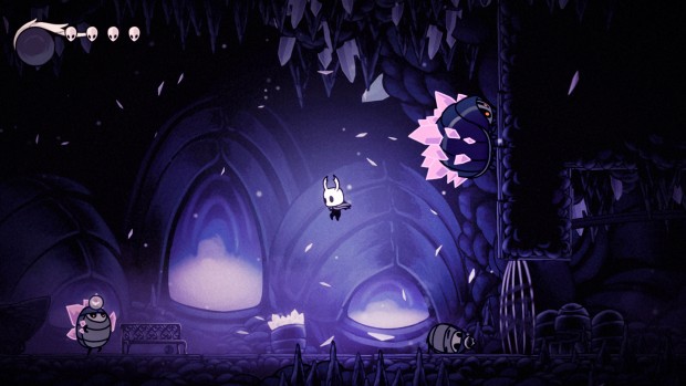 Hollow Knight screenshot showcasing some atmospheric level design