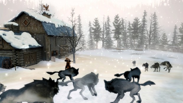 Sang-Froid: Tales of Werewolves gameplay screenshot showing a bunch of wolves