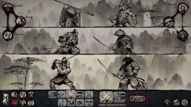 Tales of Ronin screenshot of the turn-based combat