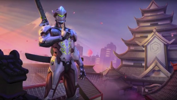 The artwork for the Heroes of the Storm version of Genji