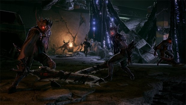 Code Vein screenshot of enemies in the darkness