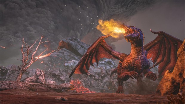 Ark: Survival Evolved screenshot of a mighty dragon