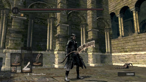 BloodSouls mod screenshot of the Saw Cleaver in Dark Souls