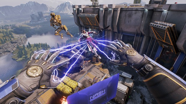 LawBreakers screenshot of the lightning hands attack