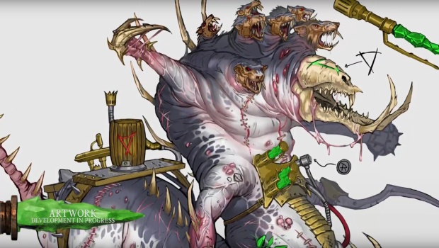 Total War: Warhammer 2 official artwork for the Hell Pit Abomination
