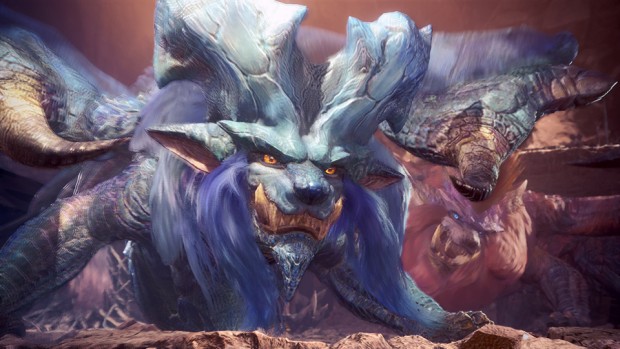 Close up screenshot of Lunastra from the PC version of Monster Hunter: World