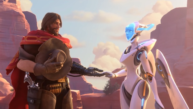 Overwatch McCree and Echo screenshot