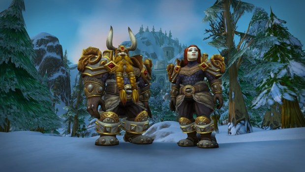 World of Warcraft screenshot of the Dwarf Heritage Armor from the Tides of Vengeance patch