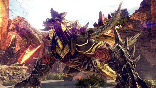 God Eater 3 screenshot of a gigantic monster