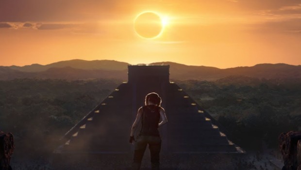 Shadow of the Tomb Raider screenshot of the eclipse from the official trailer