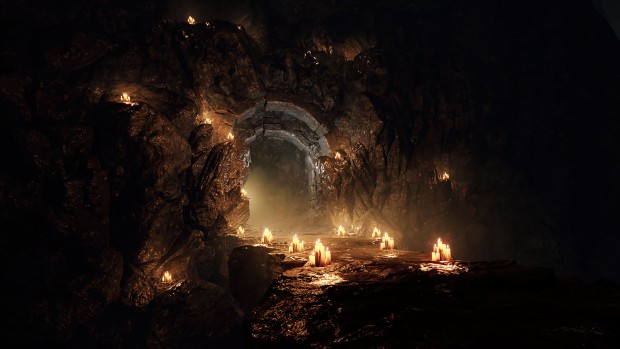 Warhammer: Vermintide 2 screenshot of some atmospheric caves