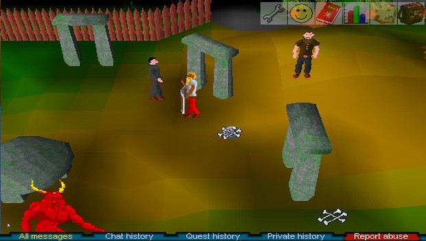 Screenshot of the soon-to-be-shutdown RuneScape Classic