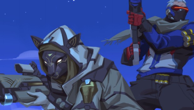 Overwatch artwork showing Ana's Bastet skin from the short story