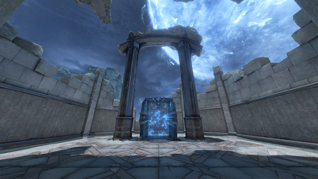 Quake Champions screenshot of the new Citadel map