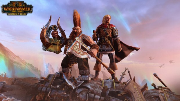 Total War: Warhammer 2 screenshot of both Gotrek and Felix