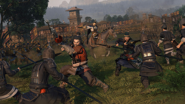 Total War: Three Kingdoms official screenshot of a battle from up close