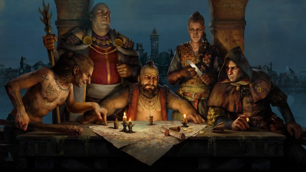 Gwent artwork for the Syndicate faction from the Novigrad expansion