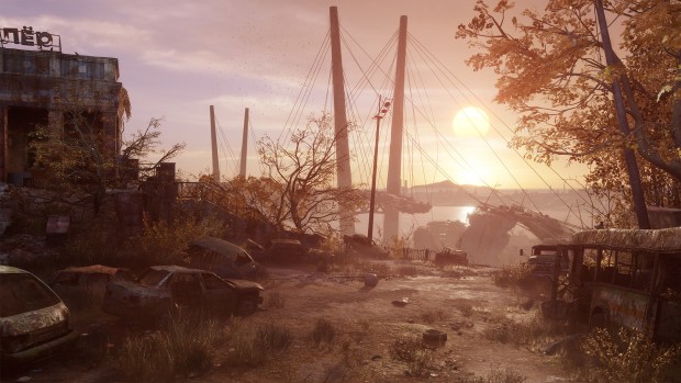 Metro Exodus broken bridge screenshot from Sam's Story DLC