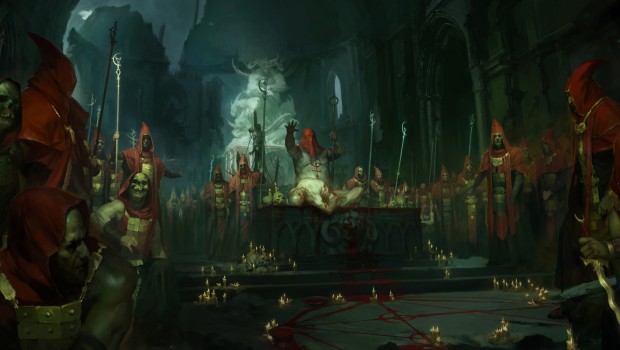 Diablo 4 artwork showing off the cultist faction