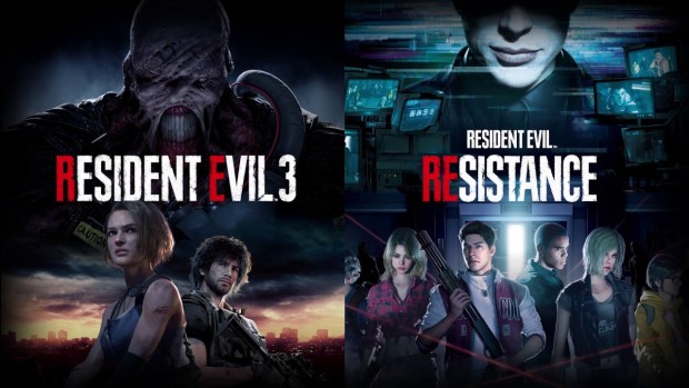 Resident Evil 3 and Resident Evil Resistance official artwork combo