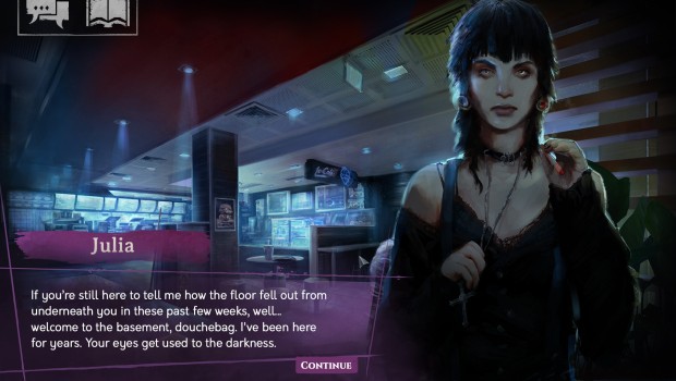 Vampire: The Masquerade - Shadows of New York official screenshot of the dialogue