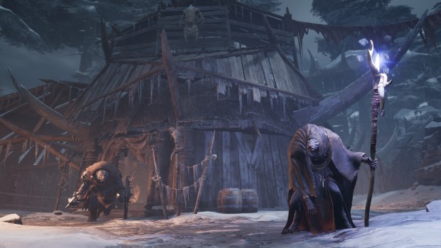 Remnant: From the Ashes screenshot of a Ratmen village from Subject 2923 expansion