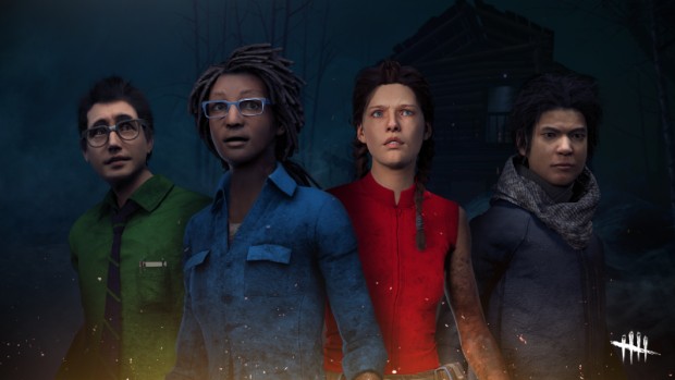 Dead By Daylight screenshot of the four survivors