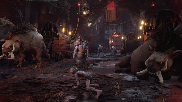 The Lord of the Rings: Gollum screenshot of the stealth focused gameplay