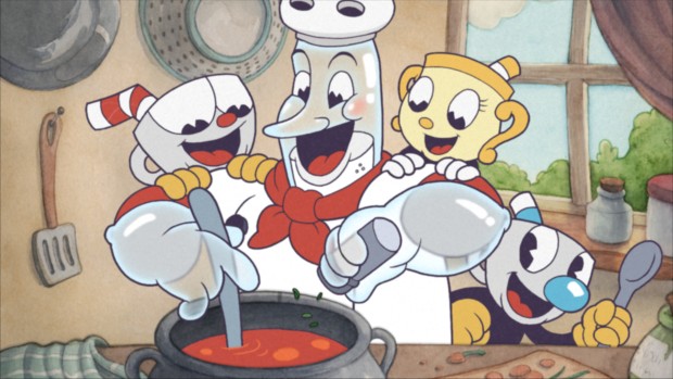 Cuphead artwork from The Delicious Last Course DLC expansion