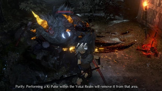 Nioh 2 PC screenshot of the issue with mouse and keyboard controls