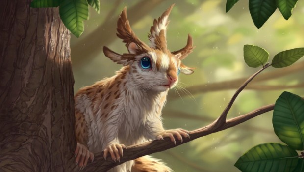 MTG artwork for the squirrel sovereign card