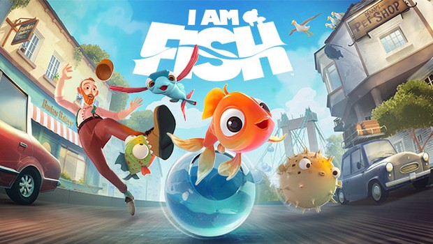 Official artwork and logo for the I Am Fish game