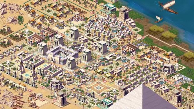 Pharaoh: A New Era screenshot of a large, vibrant city