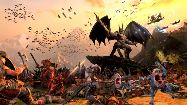 Total War: Warhammer 3 official screenshot showing the daemon prince