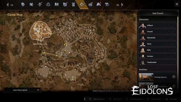 Screenshot of the base map from up close from Lost Eidolons - a turn-based tactics game inspired by Fire Emblem