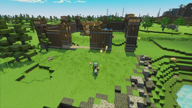 Minecraft Legends screenshot of the player controlled base from Minecraft's strategy focused spin-off