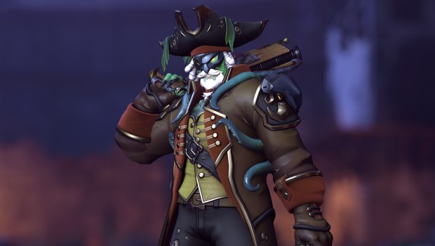 Overwatch 2 screenshot of the Cursed Captain Reaper Legendary skin that's being given away for free