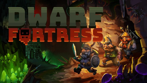 Dwarf Fortress artwork and logo for the improved Steam version